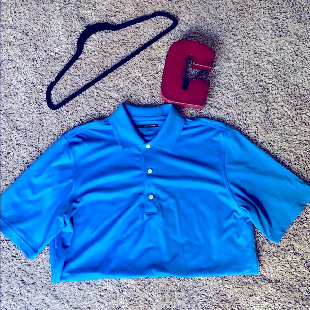 Men’s light blue golf shirt